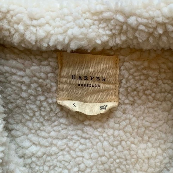 Harper Heritage Francesca's Pink Soft Corduroy Sherpa Lined Jacket Size Small - Picture 6 of 8